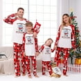 thumbnail image 1 of Red Plaid Family Christmas Pajamas with Hippo Design, Holiday Sleepwear for All Ages and Pets, Cotton Blend, 1 of 7