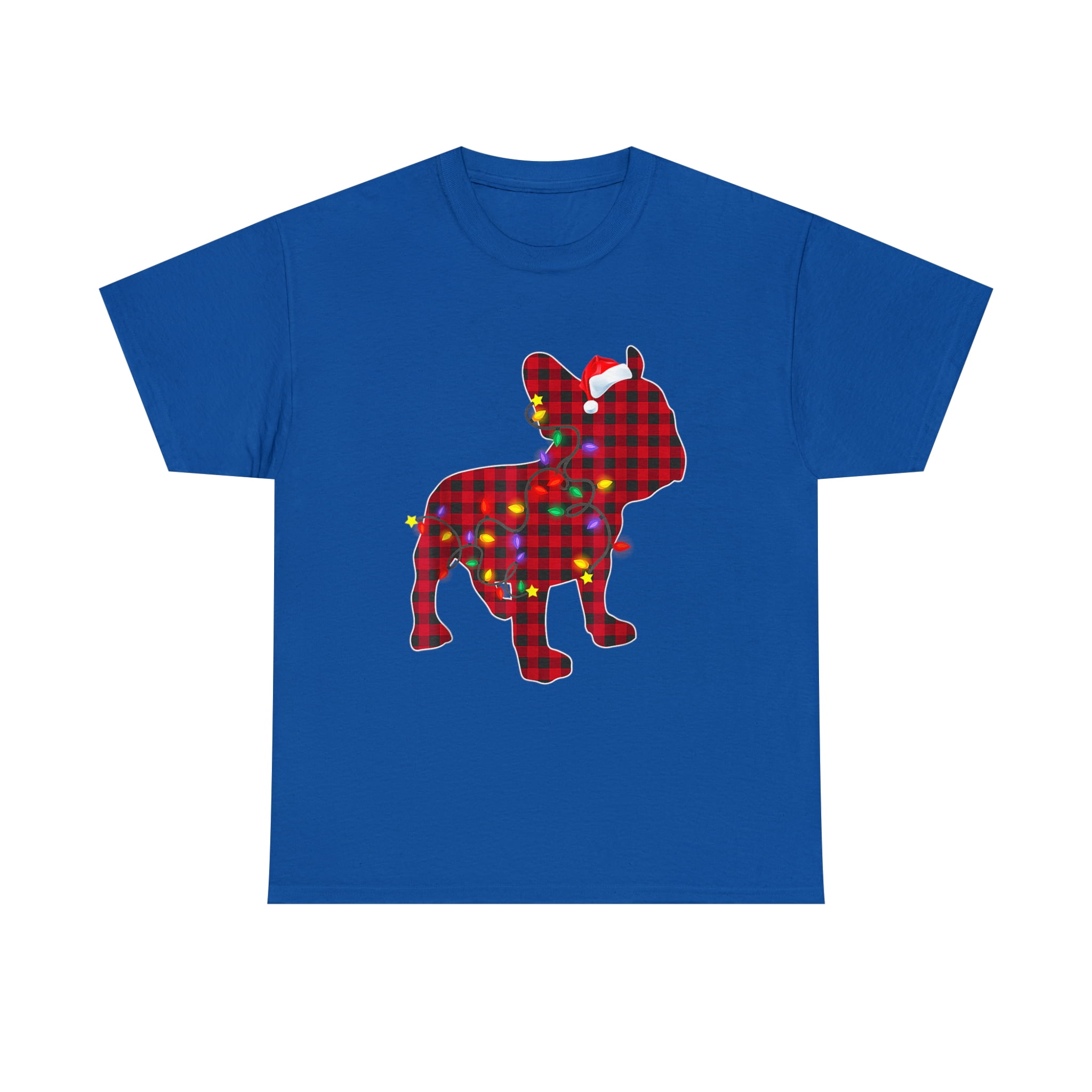 French Bulldog Christmas Red Plaid Buffalo Family Pajamas T-Shirt