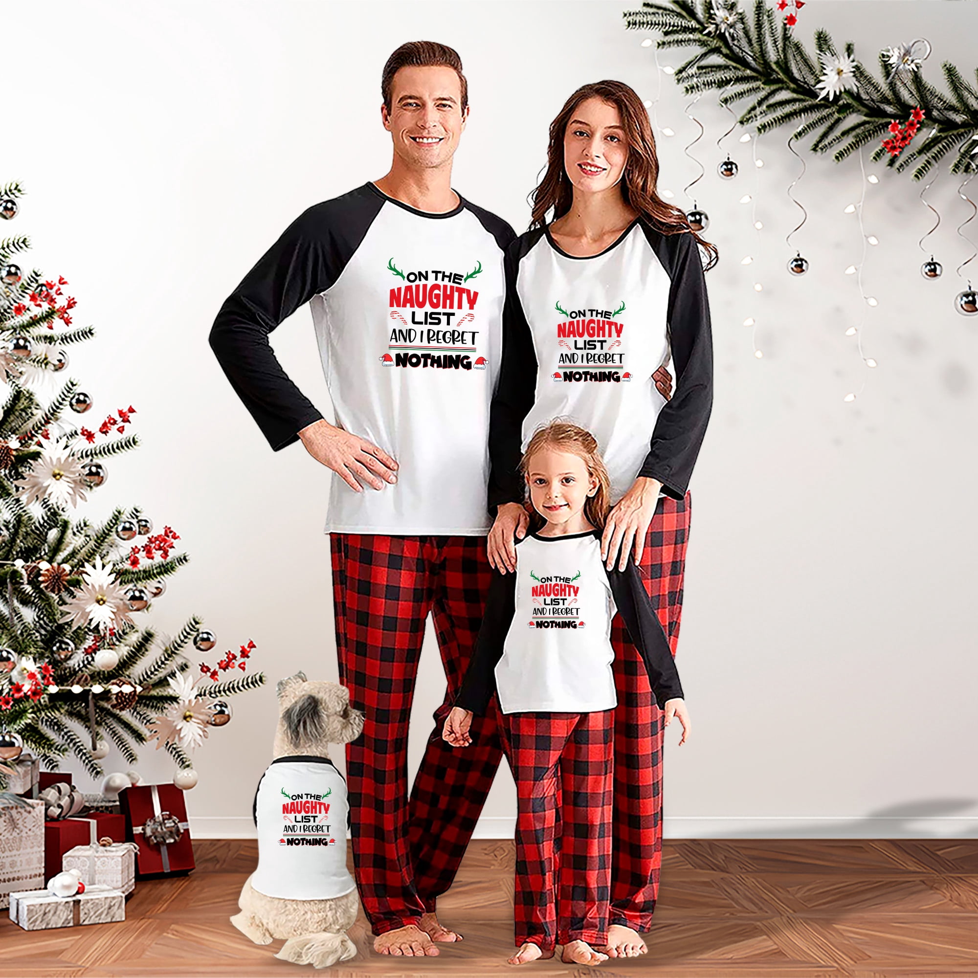 Red Plaid Matching Pajamas for Families On the Naughty List and I ...