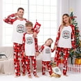 thumbnail image 1 of Red Plaid Rudolph-Themed Family Christmas Pajamas, Matching Set for Families and Pets, Cotton Blend, 1 of 7