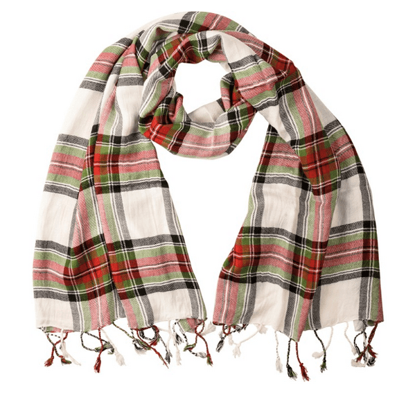 Red Plaid Scarf