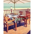 thumbnail image 1 of Red Plaid Snowman Balls Christmas Outdoor Tablecloth - 54x80 Inch Rectangle Dining Table Cover, Xmas Tree Snowflake Waterproof Outdoor Table Cloth with Umbrella Hole & Zipper for Picnic, 1 of 5
