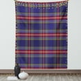 thumbnail image 1 of Red Plaid Tapestry, Ancestral Scottish Tartan Squares Lines Geometry Inspired Abstract Arrangement, Wall Hanging for Bedroom Living Room Dorm Decor, 40W X 60L Inches, Multicolor, by Ambesonne, 1 of 2