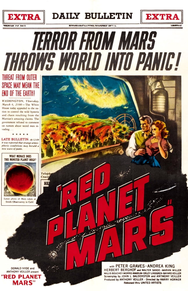 Red Planet Mars Canvas Art - (24 x 36)