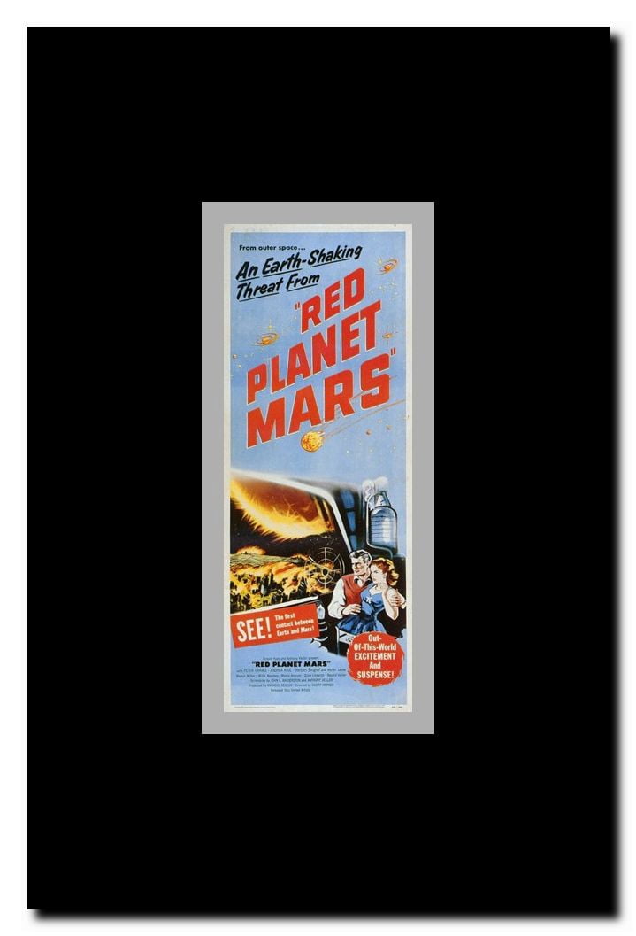Red Planet Mars Framed Movie Poster