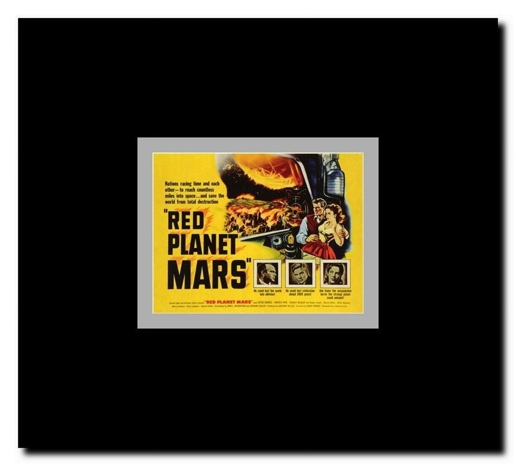 Red Planet Mars Framed Movie Poster