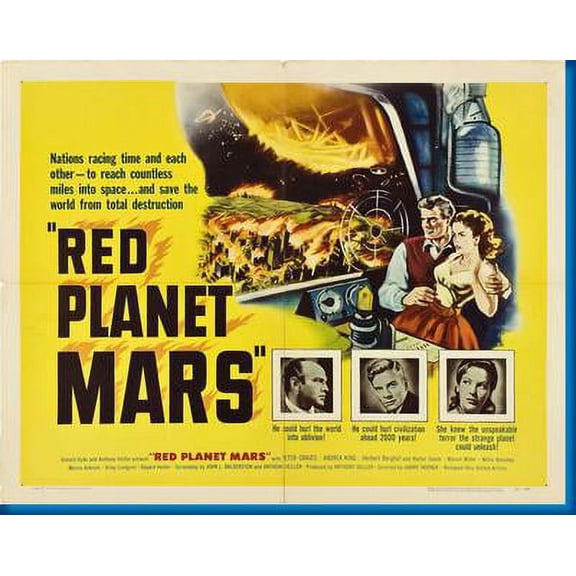 Red Planet Mars Movie poster 24inx36in Art decor Art Poster 24x36 Square Adults Best Posters