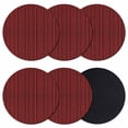 thumbnail image 1 of Red Plants Texture Coasters Set of 6, Absorbent Coasters for Drinks, Vintage Country Trees Pattern Coaster for Desk Coffee Table Protection, Home Decor House Warming Gifts 4", 1 of 8