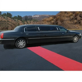 Red Plastic Aisle Runner 100-foot Roll
