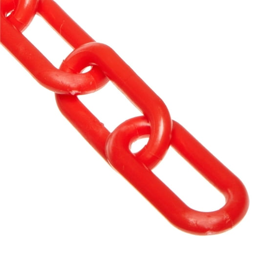 Red Plastic Chain 1 IN Link 500 FT Lg