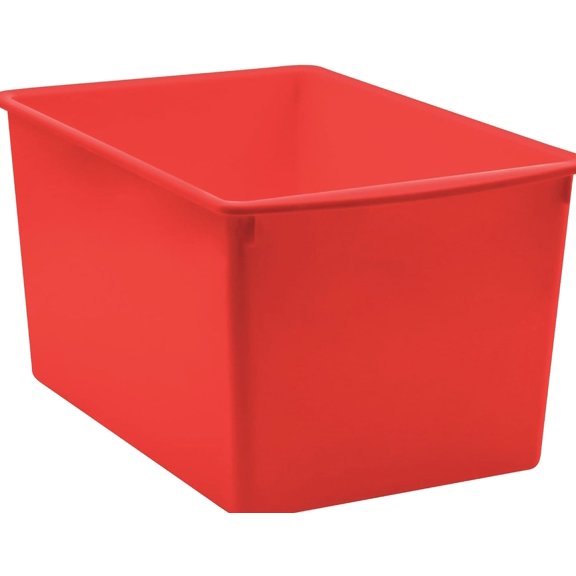 Red Plastic Multi-Purpose Bin Red