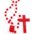 Red Plastic Prison Issue Rosary Beads Rosaries