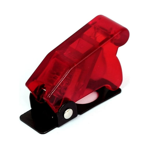 Red Plastic Waterproof Spring Loaded Flip Cover for 12mm Toggle Switch