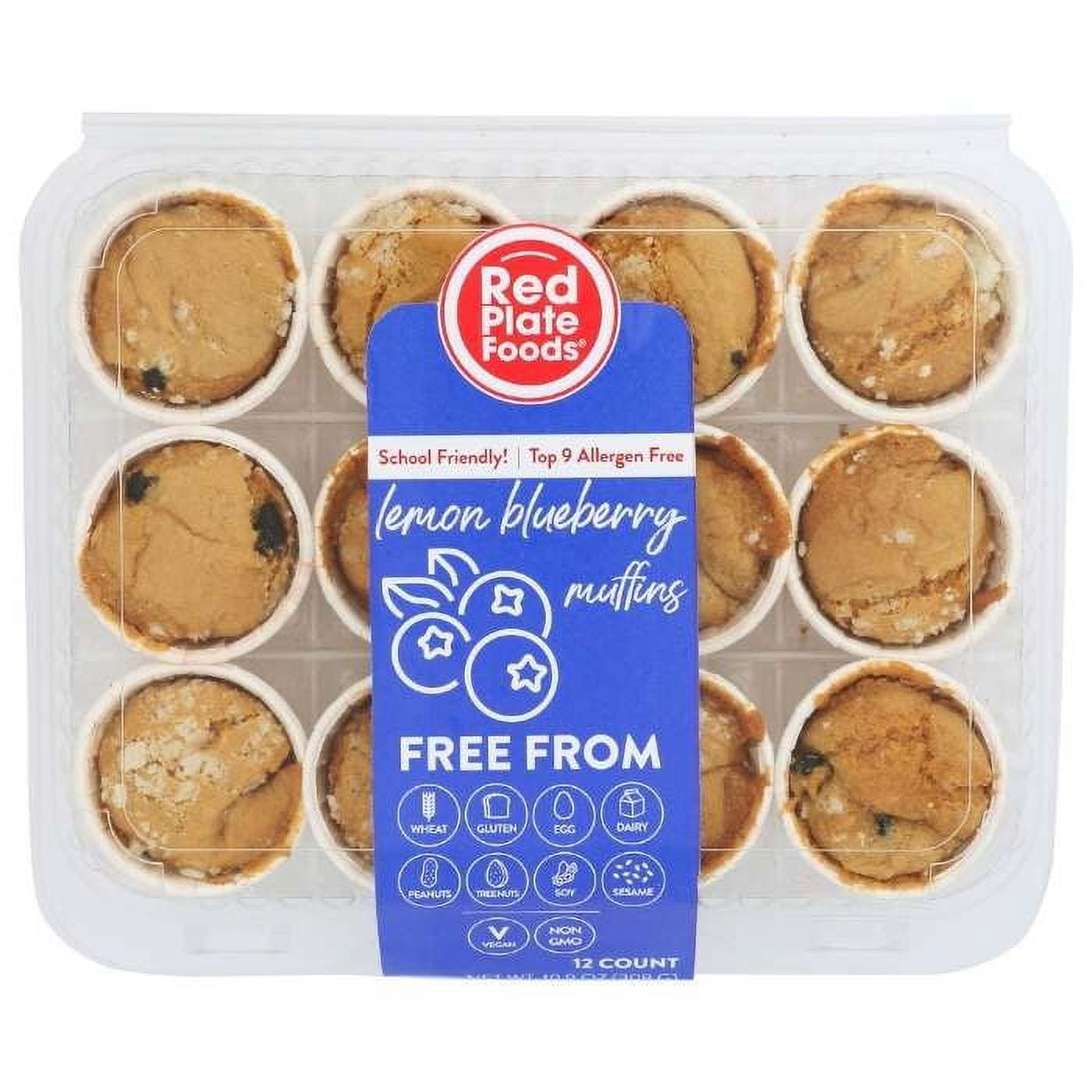 Red Plate Foods Mini Muffins, 10.9oz Multiple Flavors