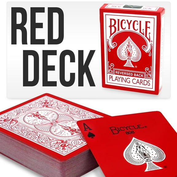 Red Playing Cards Bicycle Deck by Magic Makers