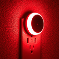 thumbnail image 1 of Red Plug in Night Light with Sensor, Diffused Light, Energy Efficient, Night Light Plug into Wall, for Bedroom, Bathroom, Kitchen, Hallway, Kids Room, Stairs, 2 Pack, 1 of 6