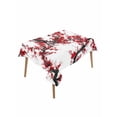 thumbnail image 1 of Red Plum Table Cloth, Waterproof Tablecloth for Rectangle Tables, Nature Flowers Branches Chinese Painting Reusable Washable Fabric Table Cover for Restaurant Kitchen Dining Tables 60"x102", 1 of 9