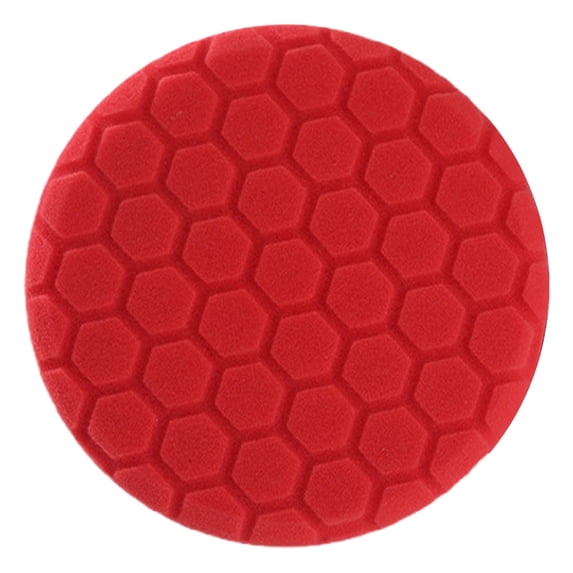 Red Polish Pad, Buffing Polishing Pads, 1Pc 6 Inch Face for 5 Inch Backing Plate Compound Buffing Sponge Pads for Car Buffer Polisher Compounding, Polishing and Waxing