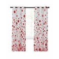 thumbnail image 1 of Red Polka Dot Blackout Curtains, Light Blocking Print Window Curtains, Modern Art Abstract Watercolor Dot Thermal Insulated Window Drapes for Living Room Kitchen Cafe 2 Panels, 84"W x 84"L, 1 of 9