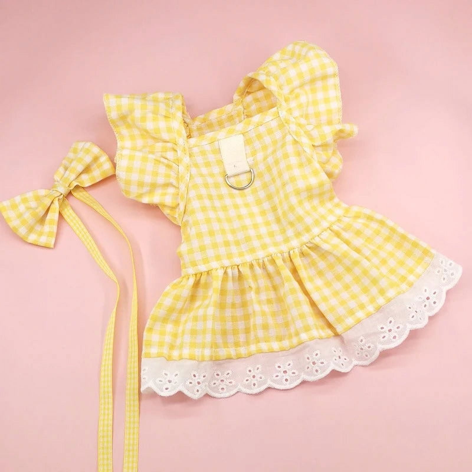 Red Polka Dot Dress For Pet Cat Clothes Sweet Suspenders Cats Clothing