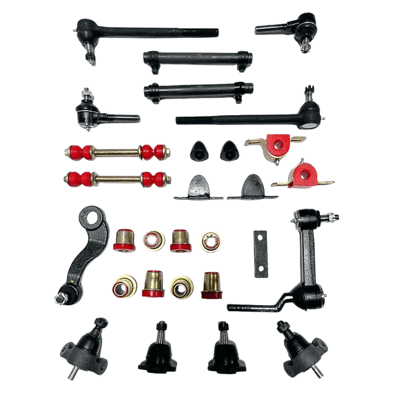 Red Poly Front End Suspension Master Rebuild Kit 1963 1964 Chevrolet Full Size