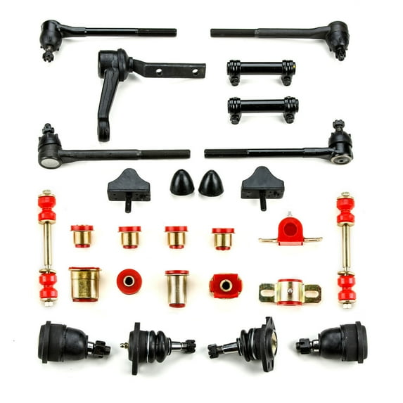 Red Poly Front End Suspension Master Rebuild Kit Oval Fits 1966 - 1970 Oldsmobile 442 Cutlass
