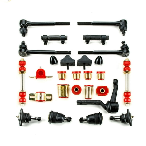 Red Poly Front End Suspension Master Rebuild Kit Oval Fits 1971 1972 Pontiac GTO LeMans