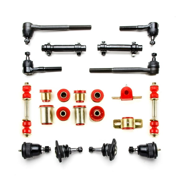Red Poly Front End Suspension Rebuild Kit Fits 1967 Pontiac Firebird Trans Am