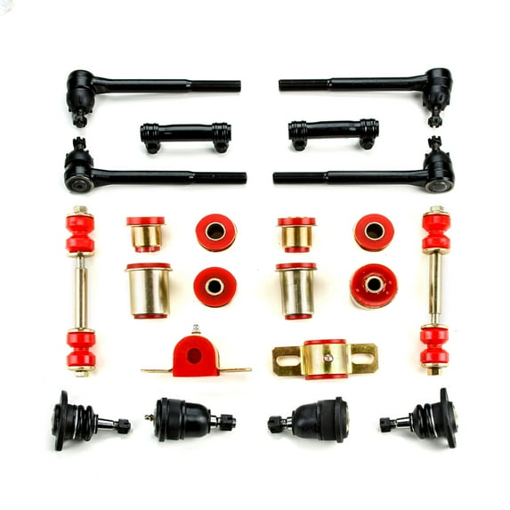 Red Poly Front End Suspension Rebuild Kit Fits 1971 1972 Chevrolet Chevelle El Camino