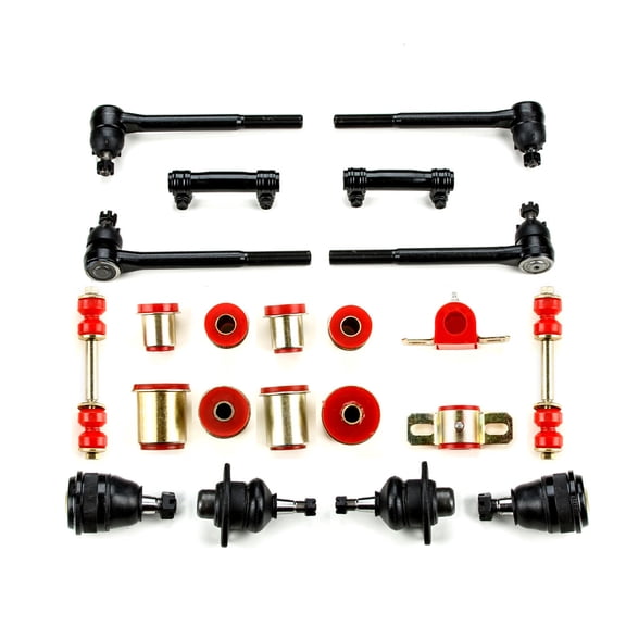 Red Poly Front End Suspension Rebuild Kit Fits 1974 - 1976 Chevrolet Full Size