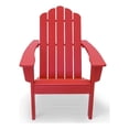 thumbnail image 1 of Red Poly Outdoor Patio Adirondack Chair HDPE, 1 of 10