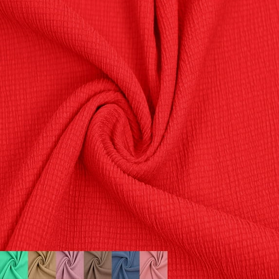 Red Poly Spandex Crepe Fabric by the Yard, DIY Projects by the Yard