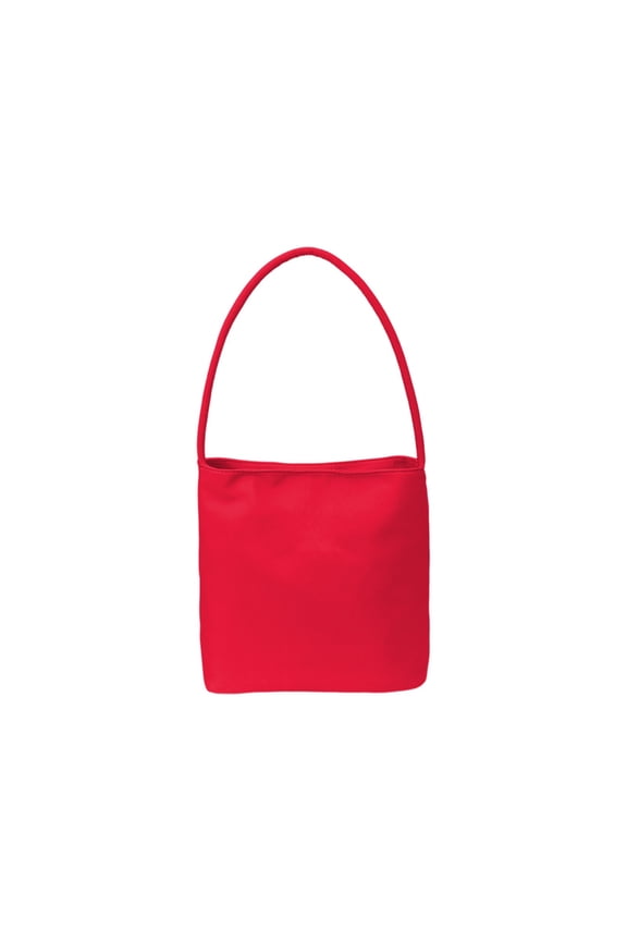 Red Polyester Handbag Tote Bag With Handles For Women Shopping Beach Daily Use Casual Purse Red 8.66X8.27X3.93Inch