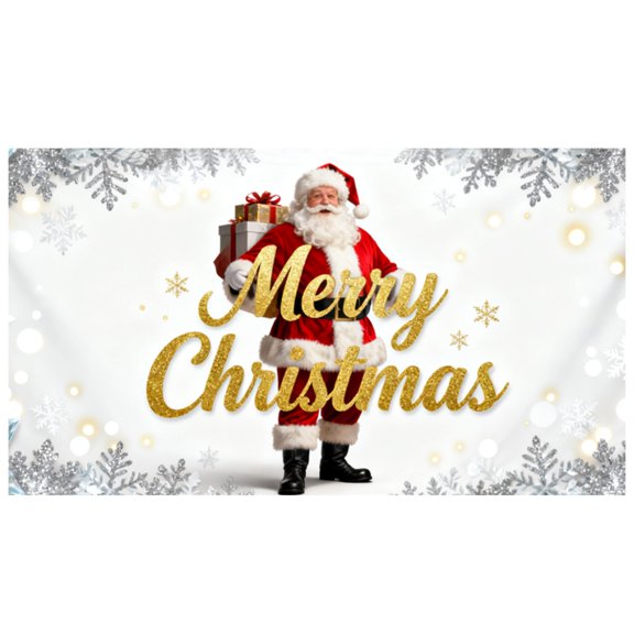 Red Polyester Heavy Duty Nylon Reinforced Outdoor Banner  Double Edges for Long Lasting Holiday Display, 480X210cm