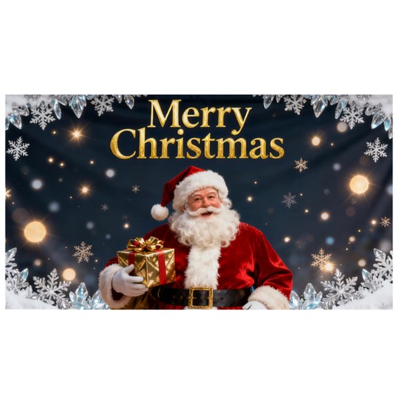 Red Polyester Heavy Duty Nylon Reinforced Outdoor Banner  Double Edges for Long Lasting Holiday Display, 480X210cm