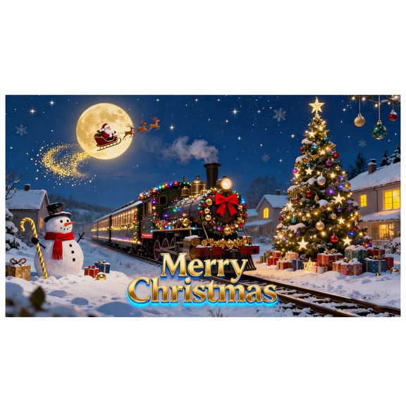 Red Polyester Heavy Duty Nylon Reinforced Outdoor Banner  Double Edges for Long Lasting Holiday Display, 480X210cm