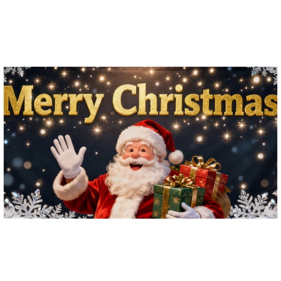 Red Polyester Heavy Duty Nylon Reinforced Outdoor Banner  Double Edges for Long Lasting Holiday Display, 480X210cm