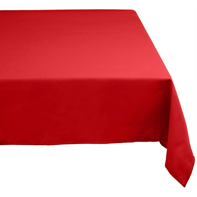 DII 52x70" Rectangular Polyester Tablecloth, Red - Perfect for Fall ...