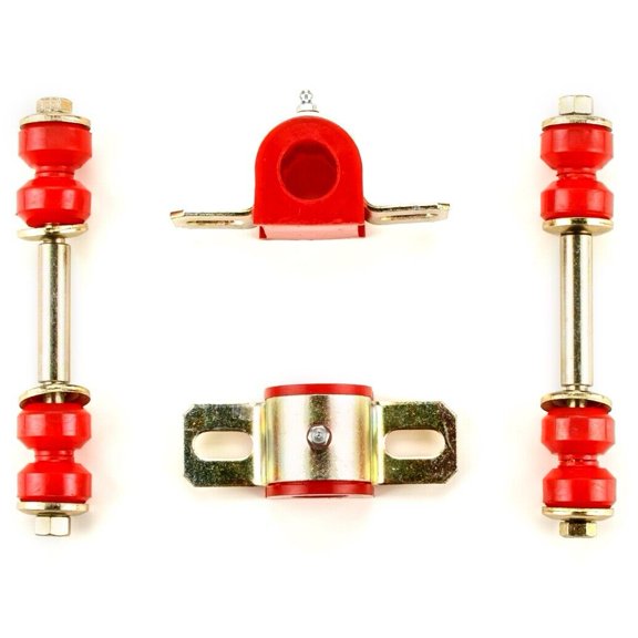 Red Polyurethane Sway Bar Bushing Set Front Greasable RPSBLBSF1CC