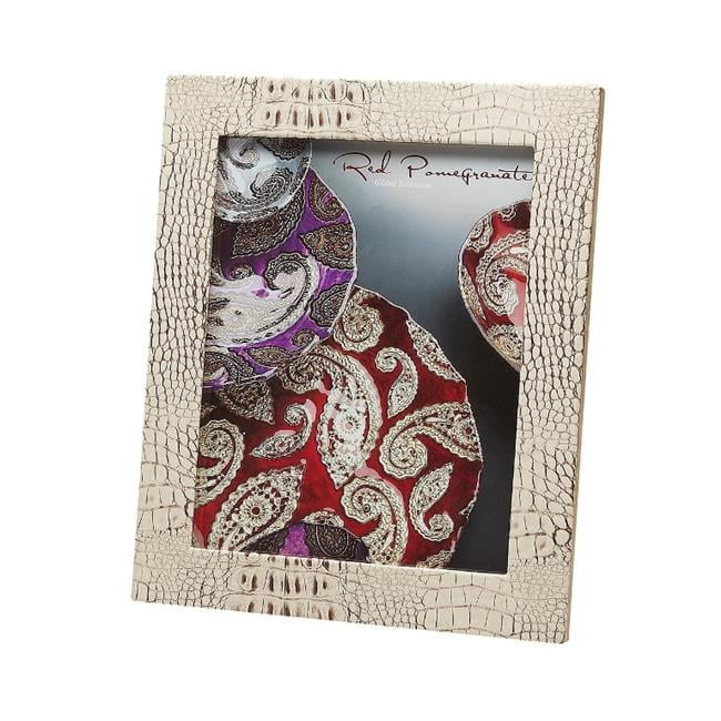 Red Pomegranate 121-1 Crock 8 x 10 in. Bisque Photo Frame