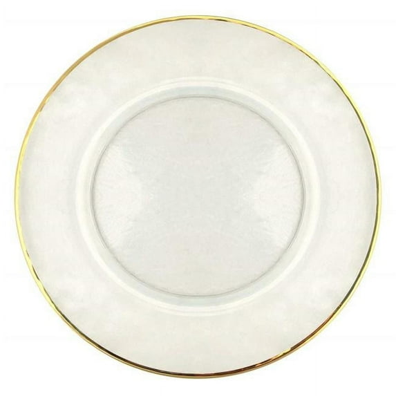 Red Pomegranate 1999-1 24k Gilt Rim Charger Plates, Gold - Set of 12