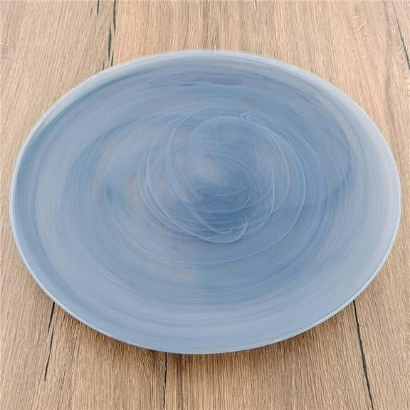 Red Pomegranate Collection 0812-7 11 in. Nuage Dinner Plate, Graphite