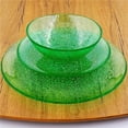 thumbnail image 1 of Red Pomegranate Collection 0965-6 Isla Dinnerware Set, Emerald & Gold - 12 Piece, 1 of 1