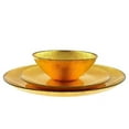 thumbnail image 1 of Red Pomegranate Collection 0977-1 Aura Dinnerware Set, Gold - 12 Piece, 1 of 1