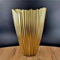 thumbnail image 1 of Red Pomegranate Collection 1119-1 12 in. Coral Vase, Gold, 1 of 5