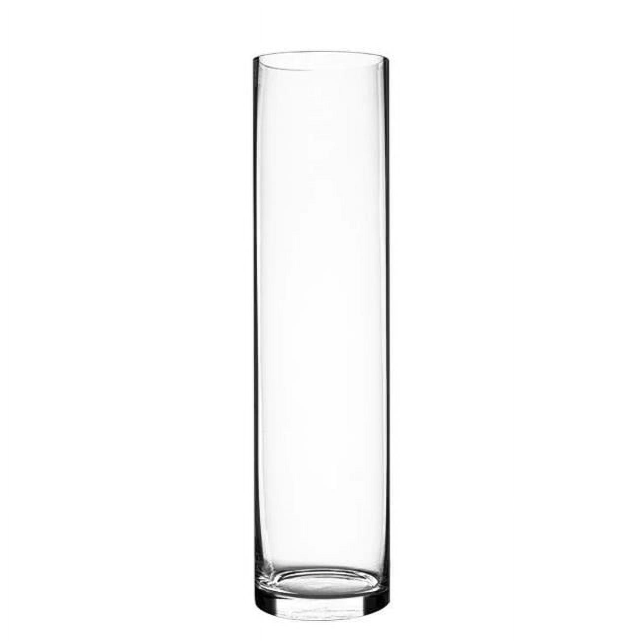 Red Pomegranate Collection 11300 26 in. Verre Glass Cylinder Vase