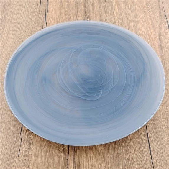 Red Pomegranate Collection 2812-7 11 in. Nuage Dinner Plates, Graphite - Set of 2