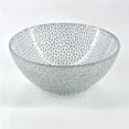 thumbnail image 1 of Red Pomegranate Collection R1241-2 Cabana Gilded Glass Side Bowl, Silver, 1 of 1