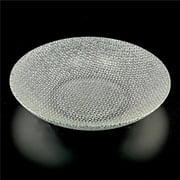 Red Pomegranate Collection R1444-2 Cabana Gilded Glass Soup Plate, Silver - Set of 4