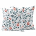thumbnail image 1 of Red Pomegranate Pillow Covers 2 Pack Green Leaf Vintage Country Style Spring Pillowcase Waterproof Outdoor Throw Pillow Cover for Patio Garden Square Cushion 16”x16”, 1 of 9